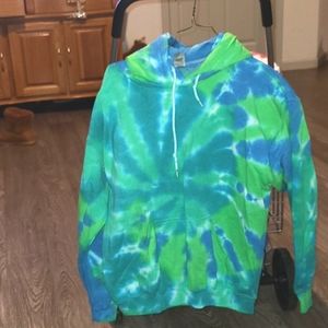 Mens, womens unisex tye dye hoodie. Medium. New